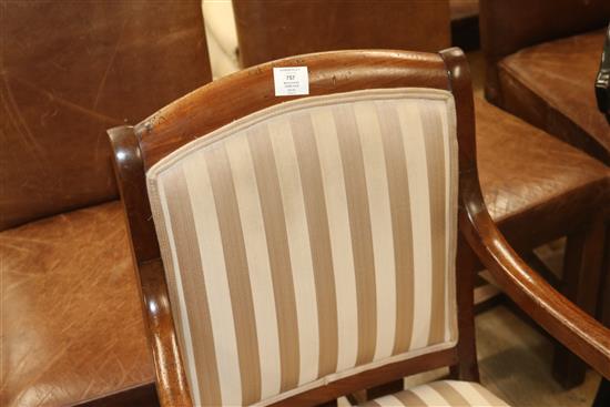 A mahogany armchair